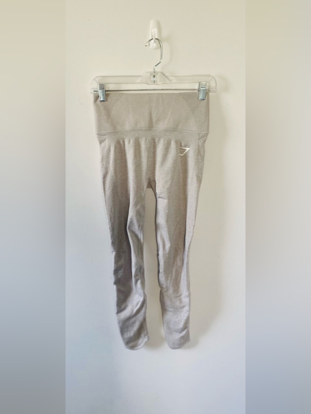 Gymshark Vital Rise Ruched Bum Scrunch Leggings Grey Size Small Athletic EUC